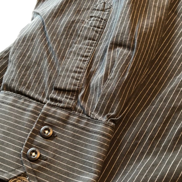 Men’s English Laundry Button Up Black 17 36/37 L - Picture 6 of 7